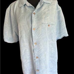 Men's Sky Blue Short Sleeve Dress Shirt